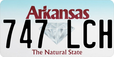 AR license plate 747LCH