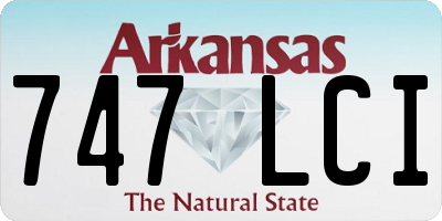 AR license plate 747LCI