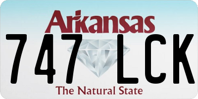 AR license plate 747LCK