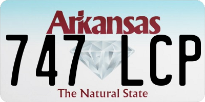AR license plate 747LCP