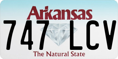 AR license plate 747LCV