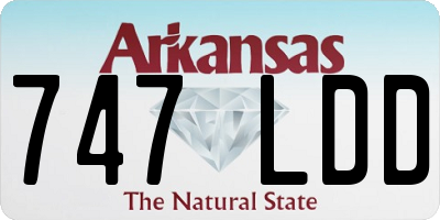 AR license plate 747LDD