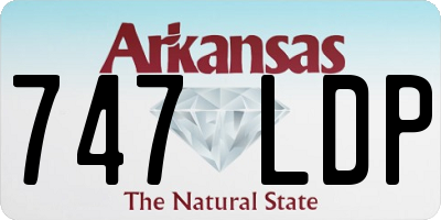 AR license plate 747LDP