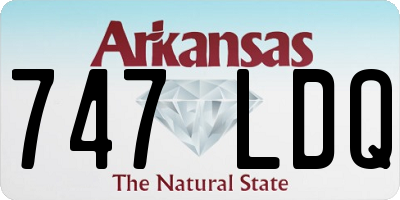 AR license plate 747LDQ