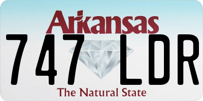 AR license plate 747LDR