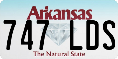 AR license plate 747LDS