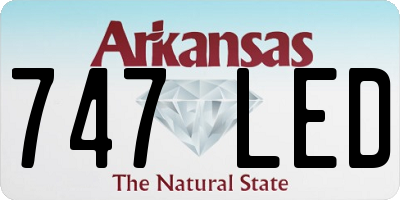AR license plate 747LED
