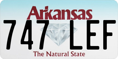AR license plate 747LEF