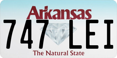 AR license plate 747LEI
