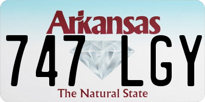 AR license plate 747LGY