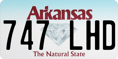 AR license plate 747LHD