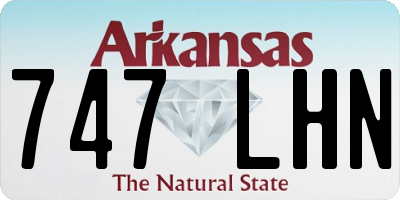 AR license plate 747LHN