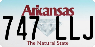 AR license plate 747LLJ