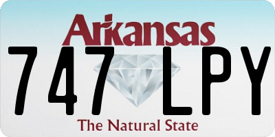 AR license plate 747LPY