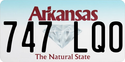 AR license plate 747LQO