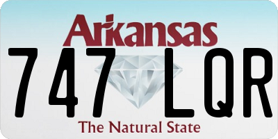 AR license plate 747LQR