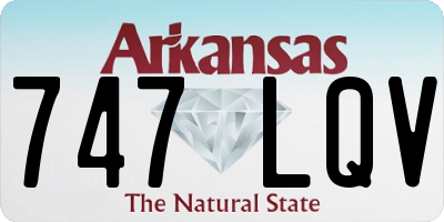 AR license plate 747LQV