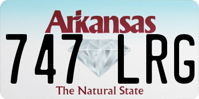 AR license plate 747LRG