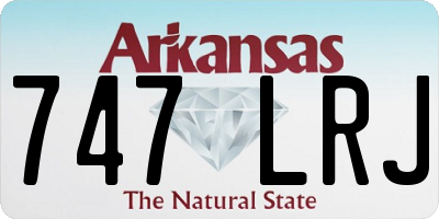AR license plate 747LRJ