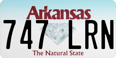 AR license plate 747LRN