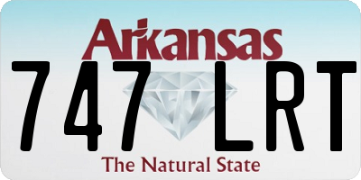 AR license plate 747LRT