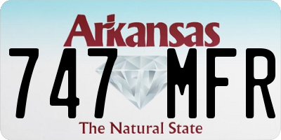 AR license plate 747MFR