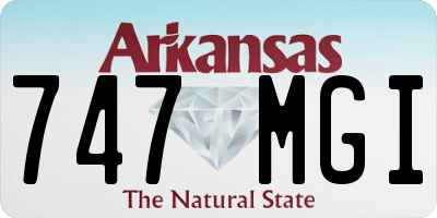 AR license plate 747MGI