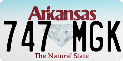 AR license plate 747MGK