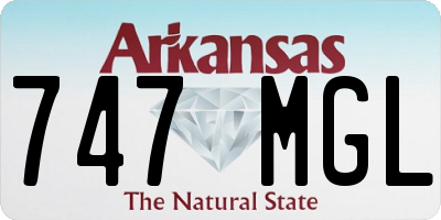 AR license plate 747MGL