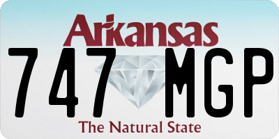 AR license plate 747MGP