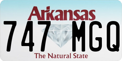 AR license plate 747MGQ