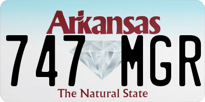 AR license plate 747MGR