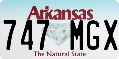 AR license plate 747MGX