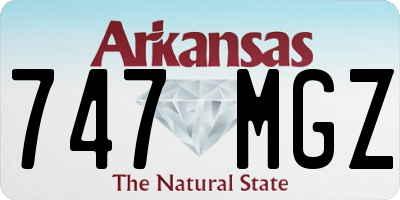AR license plate 747MGZ