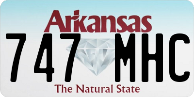 AR license plate 747MHC