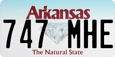 AR license plate 747MHE