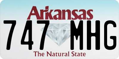 AR license plate 747MHG