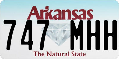 AR license plate 747MHH