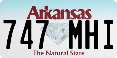 AR license plate 747MHI