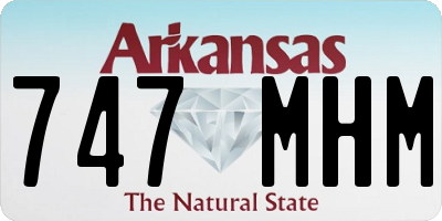 AR license plate 747MHM