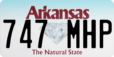 AR license plate 747MHP