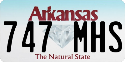 AR license plate 747MHS