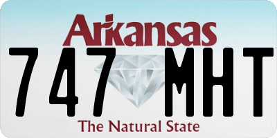 AR license plate 747MHT