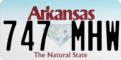 AR license plate 747MHW