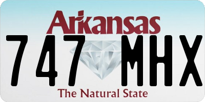 AR license plate 747MHX
