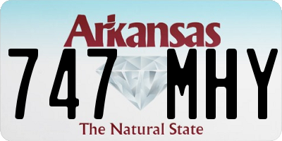 AR license plate 747MHY