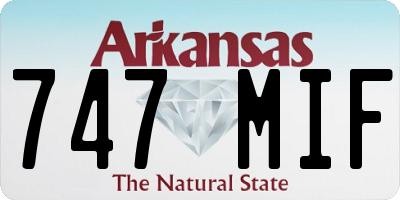 AR license plate 747MIF