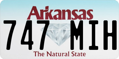 AR license plate 747MIH