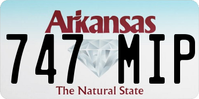 AR license plate 747MIP