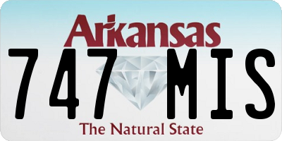 AR license plate 747MIS